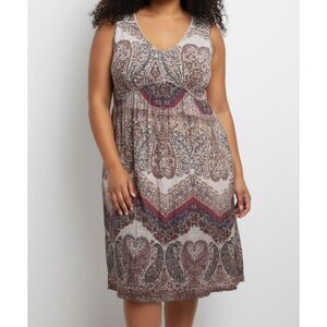 Artesia size XL Mauve Floral V-Neck Sleeveless Women’s Dress Lightweight size XL